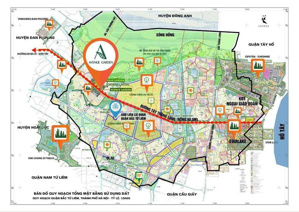 Bán biệt thự avenue garden đường tây thăng long