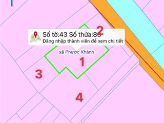 Phước khánh, nhơn trạch mặt tiền đường phan văn đáng, gần đường liên cảng + 25c. gần khu công