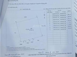 Bán đất tại đường số 25b, xã hòa thuận, buôn ma thuột, đắk lắk, 1,55 tỷ, 2735m2