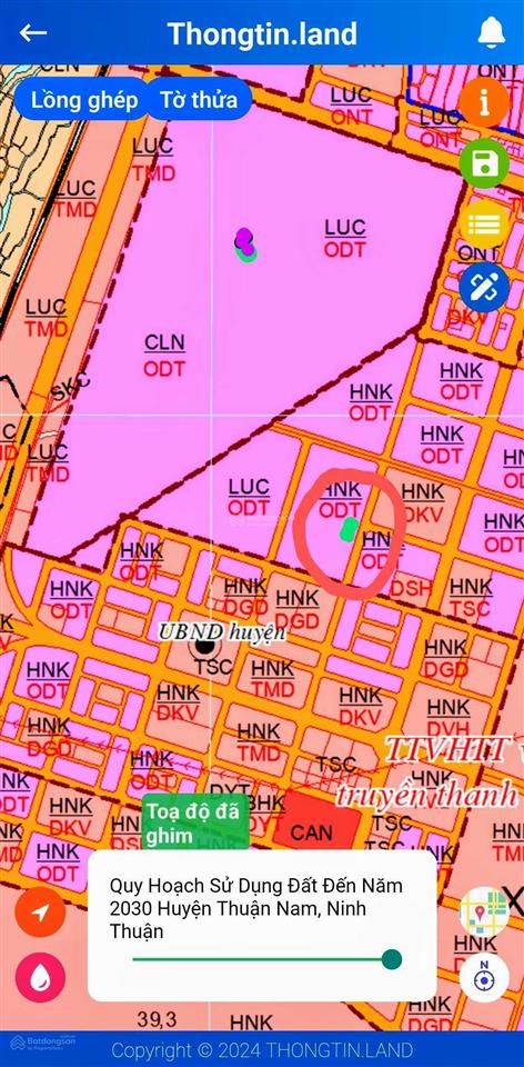 Bán đất khu trung tâm hành chính huyện thuận nam