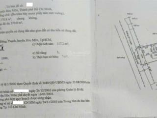 Bán nhà riêng mặt tiền 10m, 1/ trịnh thị dối, hóc môn, 12tỷ345tr còn thương lượng , 370m2 bao đẹp