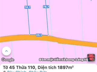 Bán đất đẹp xã kim long  tp.hcm (bàu chinh, châu đức cũ)  chỉ 2 tỷ 700 triệ