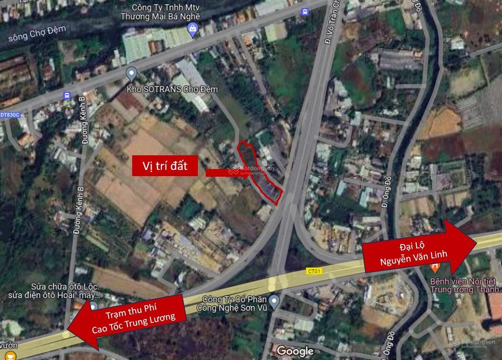 Bán gấp đất chính chủ  trung tâm bình chánh  dt 5.413m2  mặt tiền đường quốc lộ 1a chợ đệm