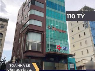 Bán toà nhà mt lê văn duyệt,p1 q binh thạnhdt 8x27hầm9 tầnghđt 4.560tỷ/nămgiá 110 tỷ còn tl