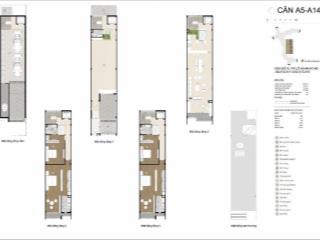 Nhà phố liên kế an phú thủ đức, 1 hầm 1 trệt 3 lầu 1 sân thượng, diện tích xd 472m2