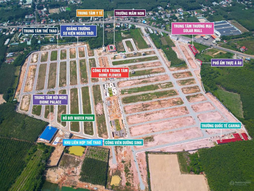 Sở hữu! đất nền kđt alana city vip nhất bình dương chỉ 990 triệu/nền gần mặt tiền đt 741 rộng 60m