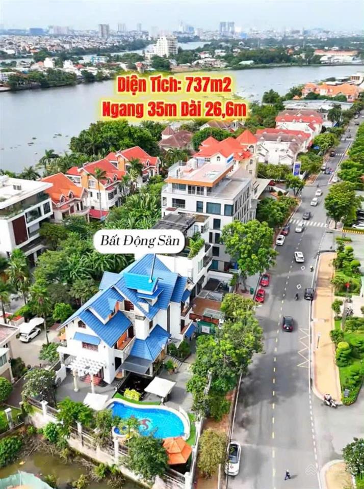 Quận 2  biệt thự đẳng cấp khu thảo điền  mtkd nguyễn văn hưởng  ngang 35m bề thế. vua nhà