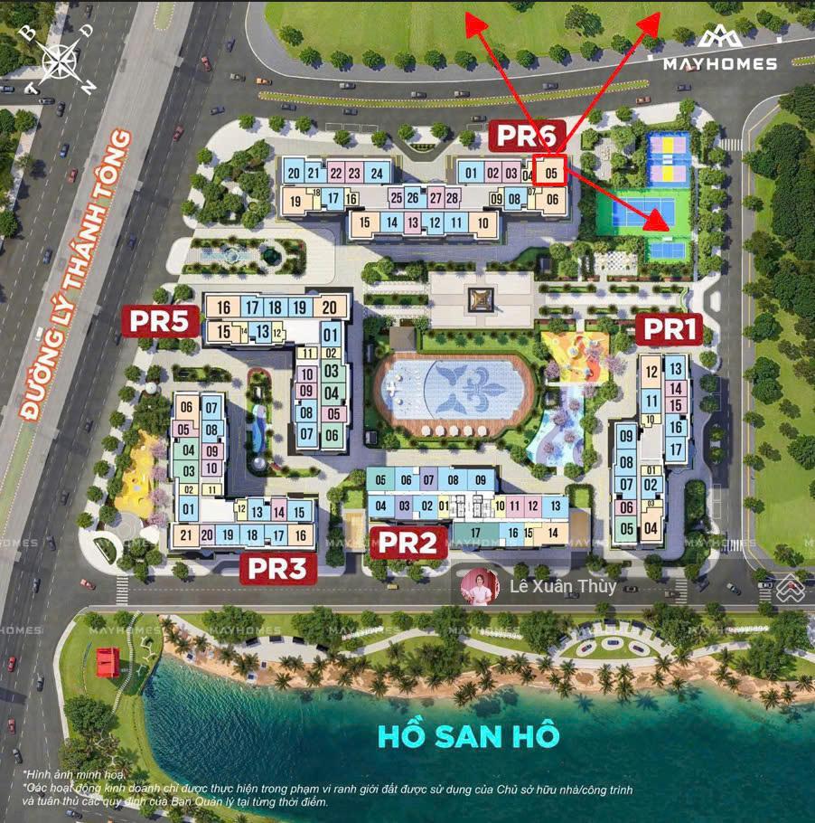Chính chủ gửi bán căn 3 pn, trục 05 tòa paris 6, tầng trung, đông nam vinhomes.  0869 547 ***