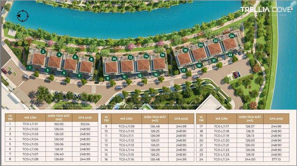 Nhà phố kênh đào trellia cove căn hoa hậu giá 19tyxx