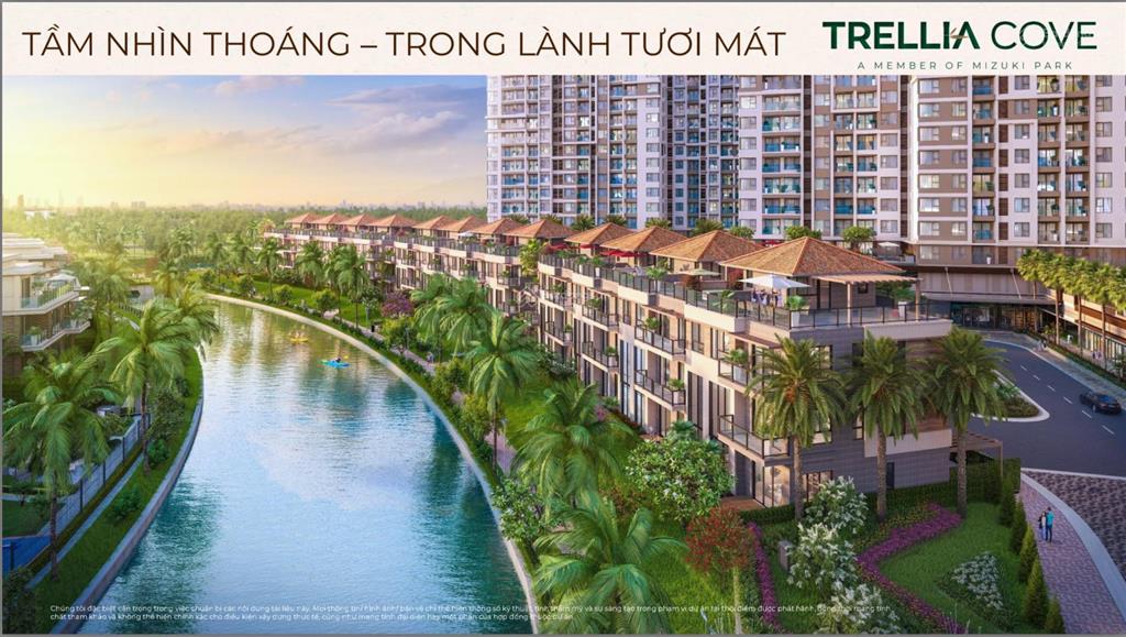 Nhà phố kênh đào trellia cove căn hoa hậu giá 19tyxx