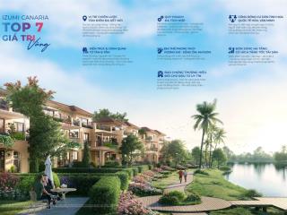 Số lượng giới hạn biệt thự kênh đào nam âu duy nhất tại izumi city từ 15 tỷ /căn