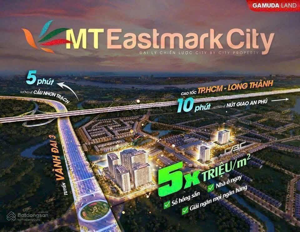 Đặc biệt full vat 3,25 tỉtặng thêm 1% ngoài ưu đãi 8% từ cđt căn hộ 63,5m2 ven sông mt east mark