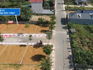 Nhỉnh 3 tỷ, gia đình bán lô đất 118m² phú cát, hòa lạc mặt tiền 9.37m, đường đẹp