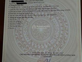 1713m có 400tc liên sơn lương sơn hòa bình