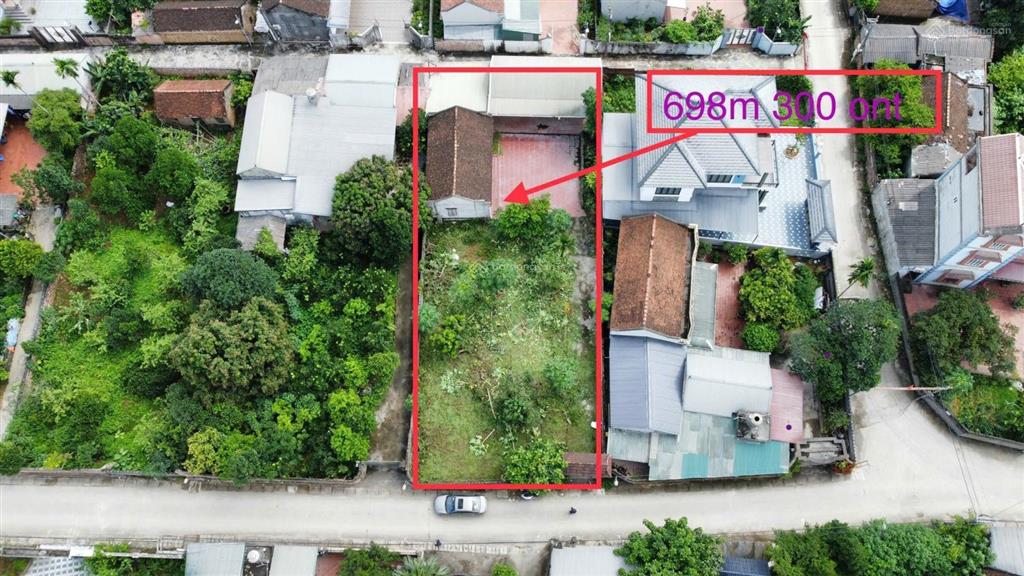 Diện tích 698m có 300tc 2 mặt tiền trước sau đầy đủ tiện ích