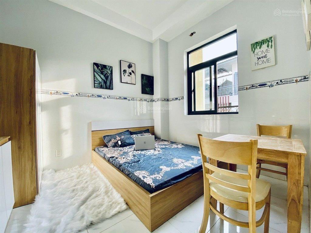 Phòng studio đầy đủ nội thất thang máy hầm xe bảo vệ ngay chợ hoàng hoa thám