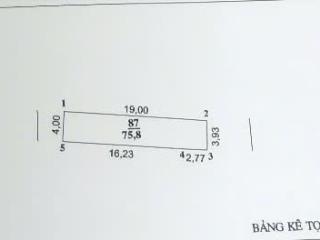 Cần bán mảnh đất 76m tiềm năng gần chợ , trường 2 mặt tiền trước sau