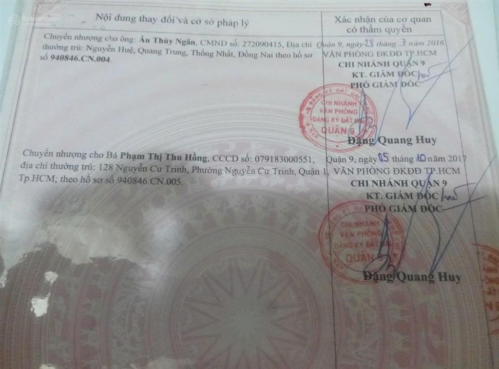 Bán đất 65m2 kdc việt nhân cầu lấp, nằm trên đường lò lu, trường thạnh, thủ đức