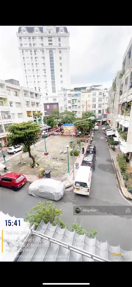 Bán căn hộ 2pn ban công view công viên 189b cống quỳnh, p. nguyễn cư trinh, q1  sổ hồng riêng