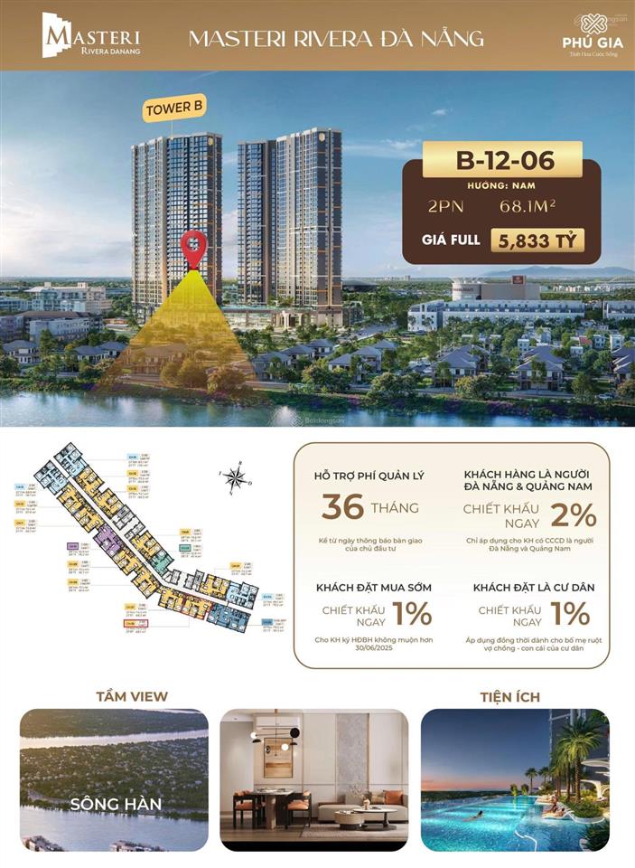 Độc quyền căn 2 phòng ngủ giá đầu tư chỉ với 1,5 tỷ. (chiết khấu lên đến 19%)