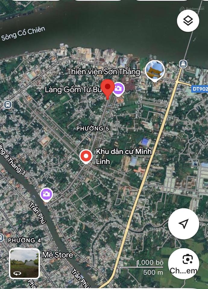 Bán gấp lô đất thuộc kdc minh linh, phường 5, tp. vĩnh long  dt 125m2 (5x25m) mặt tiền đường 20m