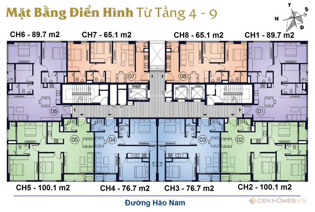 Bán nhanh cc the terra hào nam, 7,9 tỷ, 65m2, 2pn, 2wc, full nội thất 5 sao tại đống đa, hà nội
