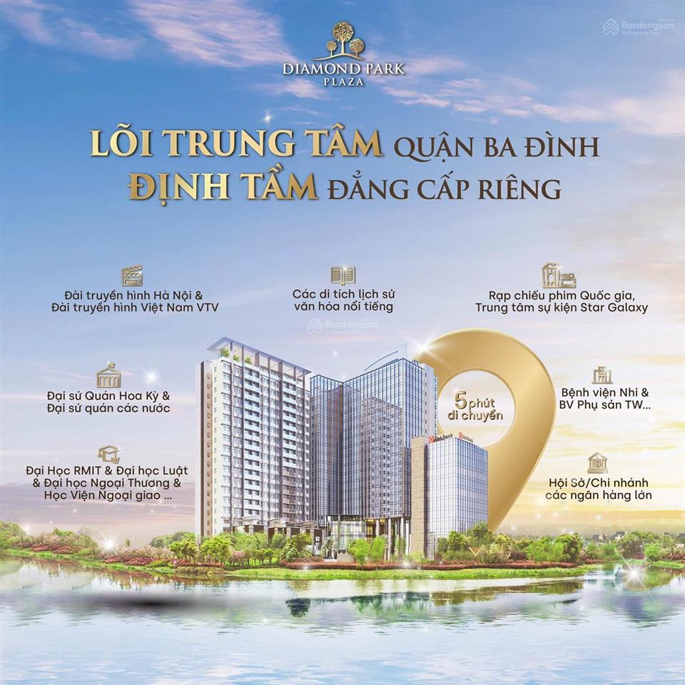 Chuyên chuyển nhượng toà.diamond park plaza tại 16 láng hạ từ 1pn, 2pn, 3pn giá tốt