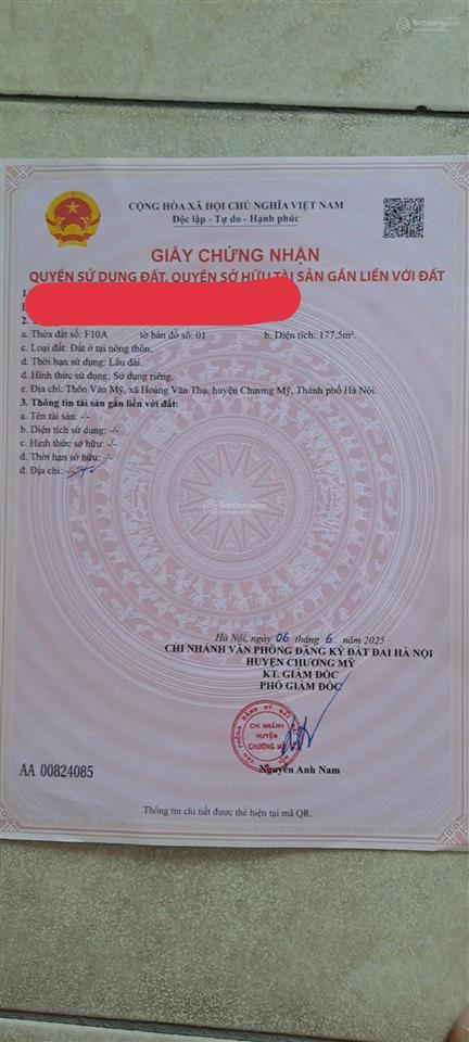 1 lô hoa hậu khu tái định cư văn mỹ giá chủ đang cắt lỗ để rút vốn