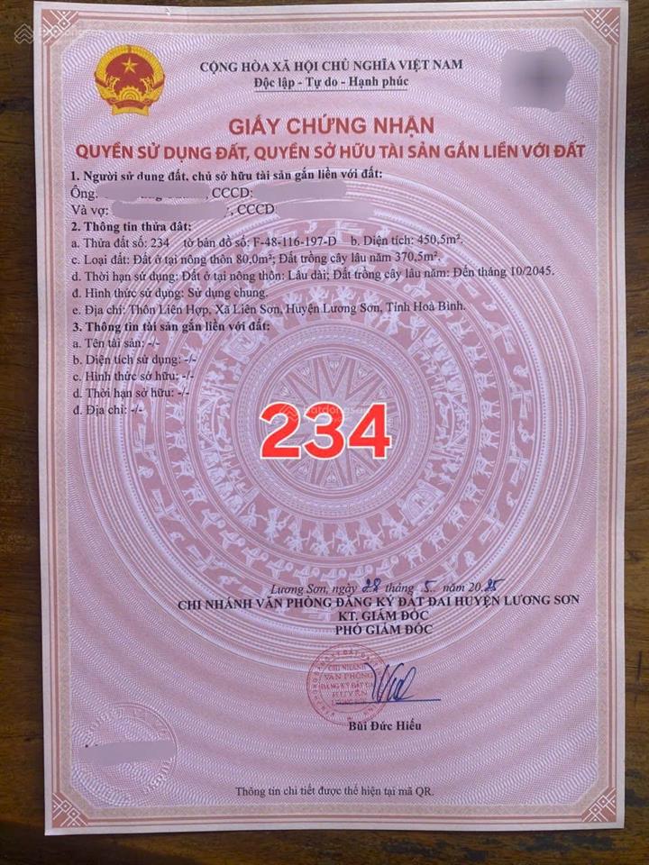 450 m2 giá 1,8 tỷ  em đang cần tiền bán giá cắt lỗ  đất đẹp pháp lý sạch