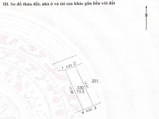 Bán 75m2 đất vạn phúc 3, nam phù hà nội, gần chợ vạn 3, trường cấp 1, mẫu giáo mt 4,2m 4.95 tỷ