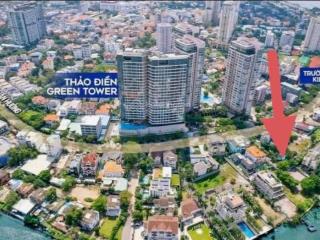 Bán lô đất biệt thự 950m² view sông sg, trước mặt là công viên, thảo điền, quận 2. chỉ 225tr/m