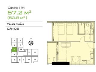 Bán căn hộ 1pn tầng 28 view biển và núi csj tower vũng tàu. dt 57m2 chỉ 2,9 tỷ.  0777 066 ***