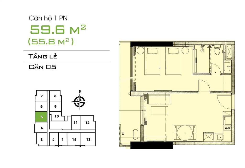 Bán căn hộ 1pn 60m2 tầng 17 csj tower vũng tàu view đẹp nhìn toàn thành phố về đêm.  0777 066 ***