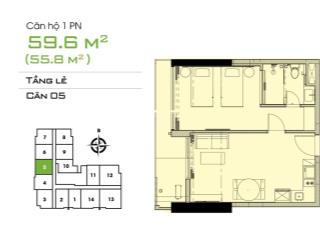 Bán căn hộ 1pn 60m2 tầng 17 csj tower vũng tàu view đẹp nhìn toàn thành phố về đêm.  0777 066 ***