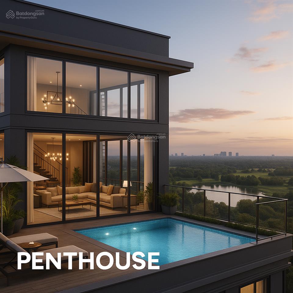 Chỉ 6,2 tỷ chốt ngay penthouse triệu đô. view sân golf & hồ, metro số 1, sống sang giữa thủ đức