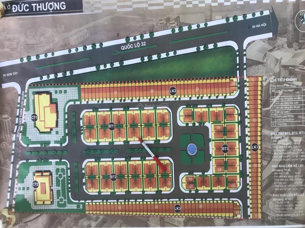 Bán lô liền kề 100m2, dự án tân việt, xã hoài đức, hà nội  giá 91tr/m2