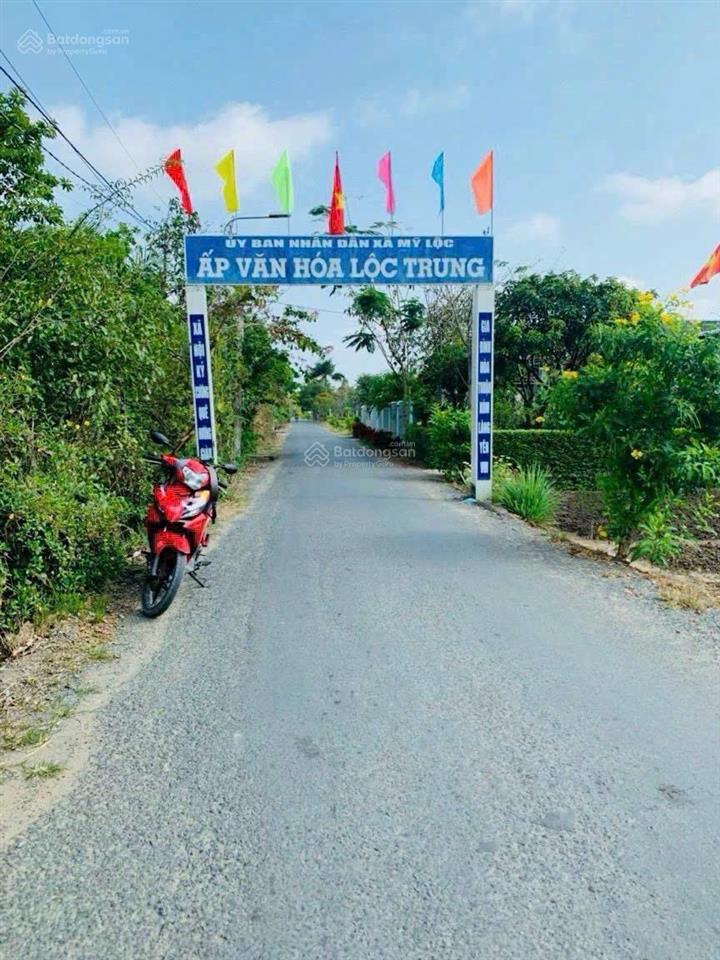 Bán đất 173,5m đường xe hơi xã mỹ lộc cần giuộc long an,giá 1 tỷ 280tr shr đất sạch khu dân cư đông
