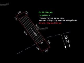 Chính chủ bán đất mặt tiền đường cầu xây  phường tân phú quận 9. dt 5x23m, giá 8,2tỷ