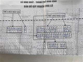 Bán lô góc  đất đấu giá nguyên ngoại 2, gần tràng an  bái đính, mt 8m, giá tốt, sổ đỏ, phiên 21/6