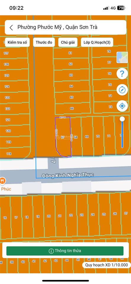 Bán lô góc 2 mt. dt 210m2 đường đông kinh nghĩa thục, sơn trà đà nẵng. ngay biển phạm văn đồng