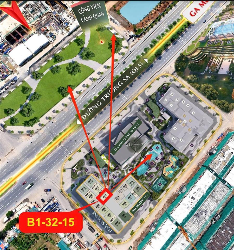 Hoa hậu 1pn+1 đông nam toà skyline (b1) giá rẻ lumière prime hills cổ loa ngay 0962 284 ***