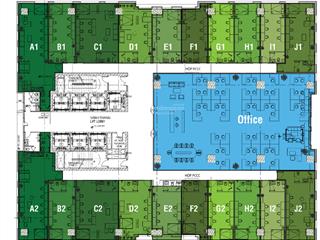 Cho thuê văn phòng tòa nhà goldenking, diện tích 332m2, 134 triệu/tháng có vat