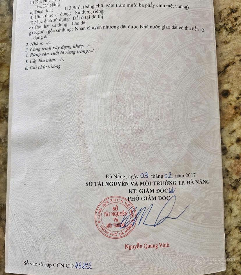 Bán đất mặt tiền đường 10m5 loseby trục thông thẳng ra biển ngang 5m  10m  15m