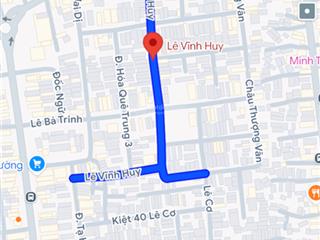 Bán đất 2 mặt tiền đường lê vĩnh huy, ngang 14m, thích hợp xây căn hộ đầu tư lâu dài