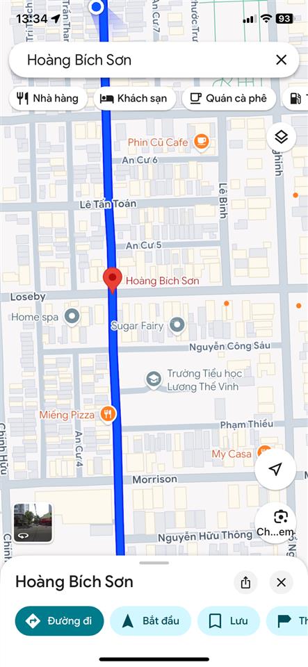 Bán nhà 3 tầng mặt tiền đường 7m5 hoàng bích sơn