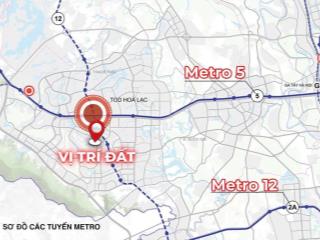 Lô góc 2 mặt tiền đất phú cát khu công nghệ cao hòa lạc giá rất tốt