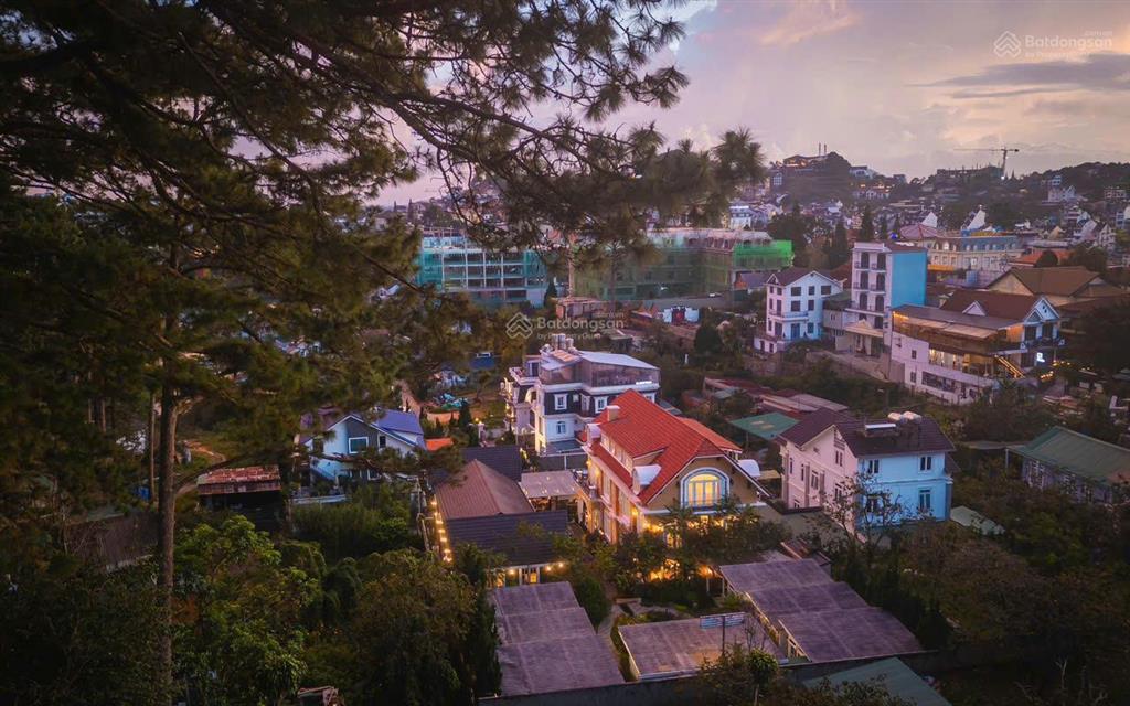 Siêu villa nghỉ dưỡng view đồi thông đà lạt, 3 tầng, 14 phòng, sổ riêng dt 1220m2 , giá  110 tỷ