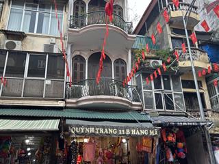 42tỷmặt phố hàng mã, 45m2, 4tầng, mặt tiền, vỉa hè, vị trí đẹp, kinh doanh sầm uất ngày đêm