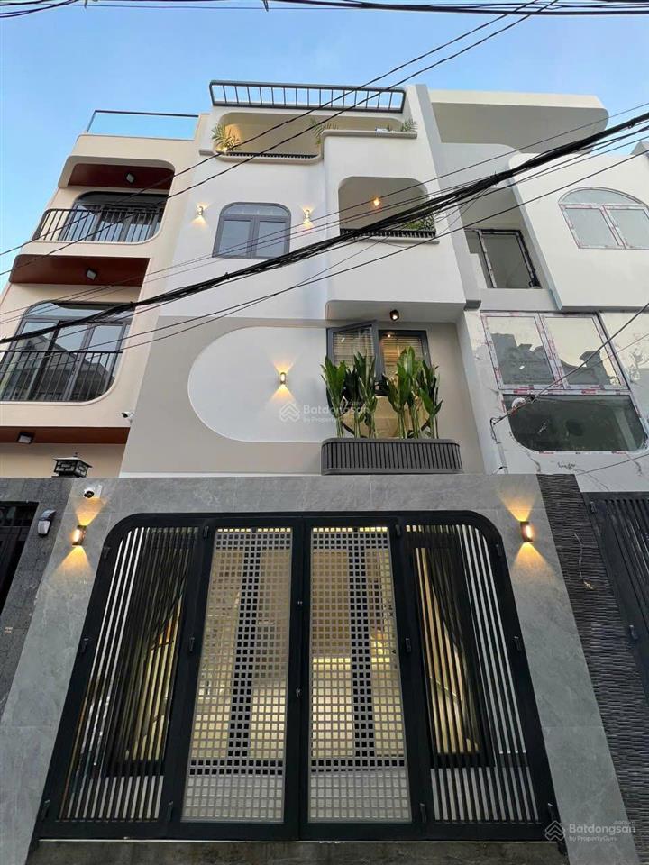 Nhà mới xây hxh 8m phạm phú thứ, 4 tầng btct, 4pn 4 wc, có sân thượng, gần chợ bình tiên,