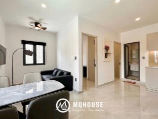 Cho thuê 2pn 50m2 mới hoàn thiện mặt tiền nguyễn trãi, quận 1. full tiện nghi cao cấp